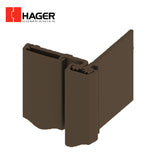 HAGER - 780-054HD - Heavy Duty Half Surface Continuous Geared Hinge with Electric Power Transfer (EPT)