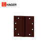 HAGER - 800 - Full Mortise Plain Bearing Hinge 3 Knuckle