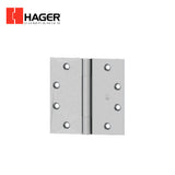 HAGER - 800 - Full Mortise Plain Bearing Hinge 3 Knuckle