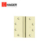 HAGER - 800 - Full Mortise Plain Bearing Hinge 3 Knuckle