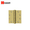 HAGER - BB1199 - Full Mortise Ball Bearing Hinge - 5 Knuckle