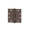 HAGER - ECBB1100 - Full Mortise Ball Bearing Hinge - 4.5 Inch by 4.5 Inch - Steel Base Material - 5 Knuckle