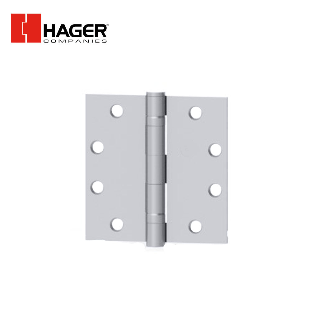 HAGER - ECBB1100 - Full Mortise Ball Bearing Hinge - 4.5 Inch by 4.5 Inch - Steel Base Material - 5 Knuckle