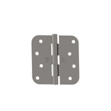 HAGER - RC1842 - Full Mortise Plain Bearing - Residential Hinge - 3.5 Inch by 3.5 Inch- Steel Base Material - 5 Knuckle - 5/8 Round Corners