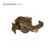 Marks USA - 175AB - Entrance/Office Cylindrical Lock - Key in Lever Cylinder - American Lever 6-Pin - 3-1/4 Inch Rose Diameter - 2-3/4 Inch Backset - Non-Handed - F109 ANSI Function - Grade 2