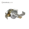 Marks USA - 175AB - Entrance/Office Cylindrical Lock - Key in Lever Cylinder - American Lever 6-Pin - 3-1/4 Inch Rose Diameter - 2-3/4 Inch Backset - Non-Handed - F109 ANSI Function - Grade 2