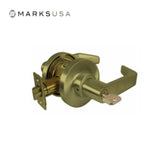 Marks USA - 175AB - Entrance/Office Cylindrical Lock - Key in Lever Cylinder - American Lever 6-Pin - 3-1/4 Inch Rose Diameter - 2-3/4 Inch Backset - Non-Handed - F109 ANSI Function - Grade 2