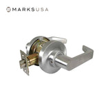 Marks USA - 175N - Passage Function Cylindrical Lock - Non-Keyed Cylinder - American Lever - 3-1/4 Inch Rose Diameter - Non-Handed - F75 ANSI - Grade 2