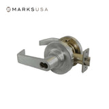 Marks USA - 175RAB - Entrance/Office Function Cylindrical Lock - American Lever 6-Pin - 3-1/4 Inch Rose Diameter - 2-3/4 Inch Backset - Non-Handed - F109 ANSI - Grade 2