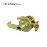 Marks USA - 175RAB - Entrance/Office Function Cylindrical Lock - American Lever 6-Pin - 3-1/4 Inch Rose Diameter - 2-3/4 Inch Backset - Non-Handed - F109 ANSI - Grade 2