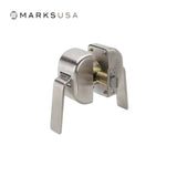 Marks USA - 180PDN -Passage Hospital Push/Pull Latch - Non-Keyed - Push/Pull Paddle - 3-7/16 Diameter Rose - Non-Handed - Grade 1 - Satin Stainless Steel