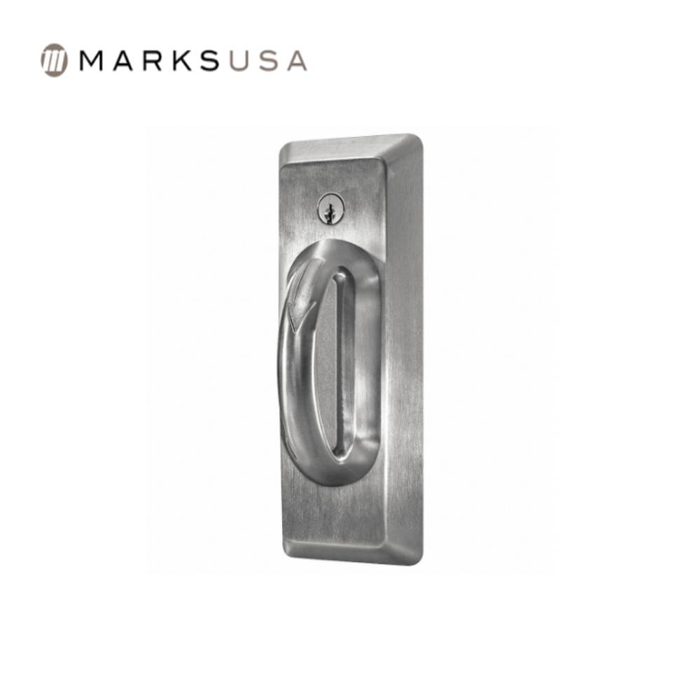 Marks USA - 195BHFEL - Electrically Locked Cylindrical Lock - Key in Lever Cylinder - D-Lig Slide - Non-Handed - Grade 1 - Satin Stainless Steel