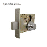 Marks USA - 31SS55K - Mortise Cylinder - Turnpiece Mortise Deadbolt - Anti-Ligature Knob - Non-Handed - Grade 1 - Satin Stainless Steel