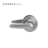 Marks USA - 495N - Passage Function Cylindrical Lock - Non-keyed - Titan Lever - 3-7/16 Rose Diameter - 2-3/4 Backset - Non-Handed - F75 ANSI - Grade 1 - Satin Chrome