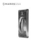 Marks USA - 5BHDO - Dummy Outside Cylinder Lock - D-Lig Slide - Non-Keyed - Field Reversible - Grade 1 - Satin Stainless Steel