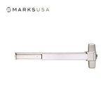 Marks USA - M9900DE-32D - Rim Exit Bar Wide Stile Pushpad - 36 Device - Exit Only - Delayed Egress Device 15 Seconds - Non-Handed - Grade 1 - Satin Stainless Steel