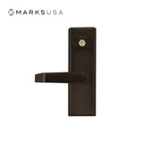 Marks USA - MESC600 - M9900 Exit Bar Trim - American Lever with Escutcheon - 1-1/4 Inch Mortise Cylinder - Field Reversible - Grade 1