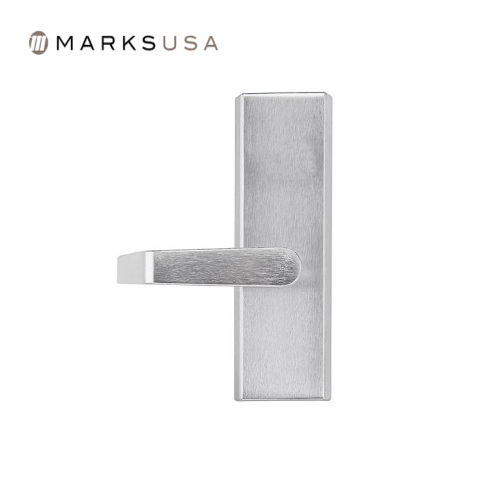 Marks USA - MESC600 - M9900 Exit Bar Trim - American Lever with Escutcheon - 1-1/4 Inch Mortise Cylinder - Field Reversible - Grade 1