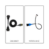 OBDSTAR Toyota-30 V2 Kit including CAN DIRECT Cable and Toyota-30 V2 Cable for 4A and 8A-BA All Key Lost for X300 DP PLUS/ X300 PRO4/ X300 DP Key Master