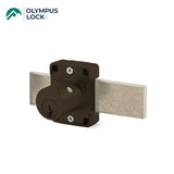 OLYMPUS LOCK - 100DR - Cabinet Deadbolt Door Lock - N Series - Optional Cylinder Length - Long Bolt - Optional Keying - US10B (Oil Rubbed Bronze-613)