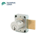 OLYMPUS LOCK - 100M - Non-Magnetic Cabinet Deadbolt Door Lock - MRI Function - N Series - Optional Cylinder Length - Optional Keying - US26D (Satin Chrome-626)