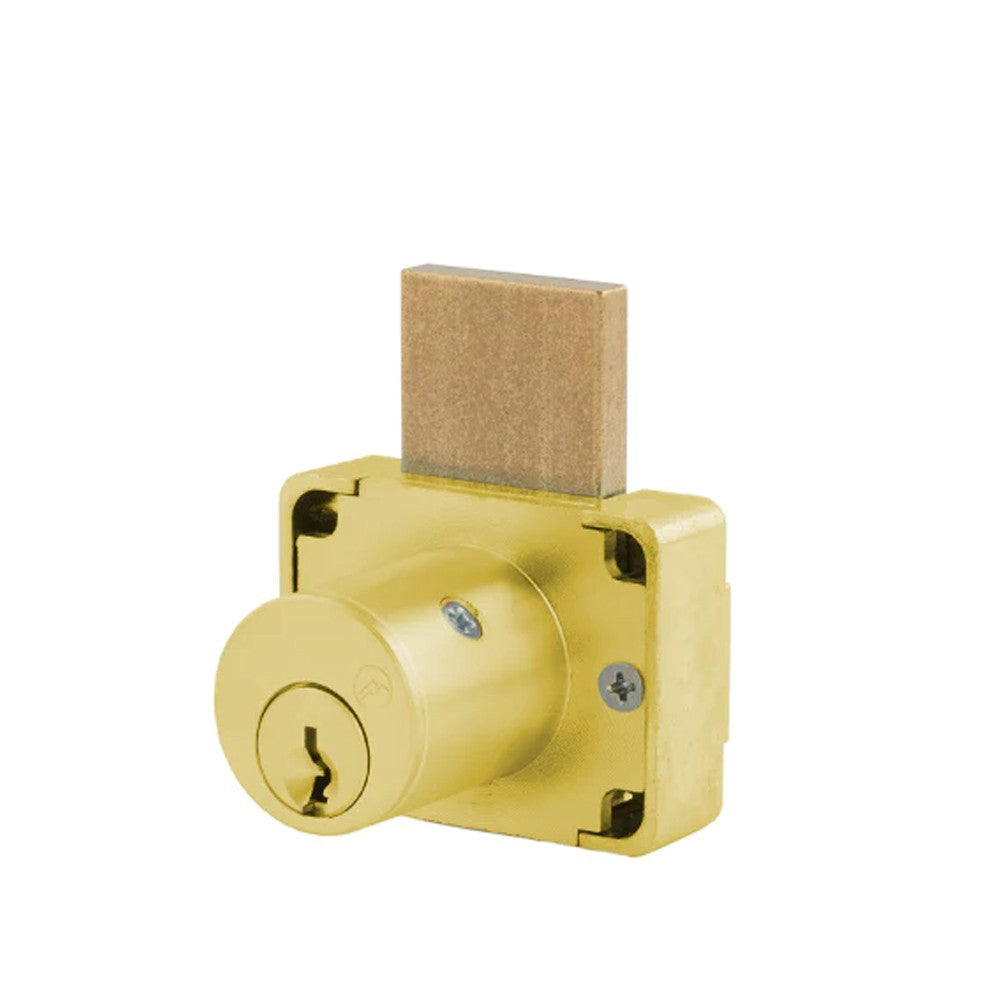 OLYMPUS LOCK - 200B - Weather Resistant Deadbolt Drawer Lock - N Series - Optional Cylinder Length - Optional Keying - US4 (Satin Brass-606)