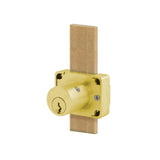 OLYMPUS LOCK - 200B - Weather Resistant Deadbolt Drawer Lock - N Series - Optional Cylinder Length - Long Bolt - Optional Keying - US4 (Satin Brass-606)