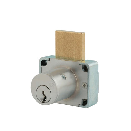 OLYMPUS LOCK - 200DW - Deadbolt Drawer Lock - N Series - Optional Cylinder Length - Optional Keying - US26D (Satin Chrome-626)