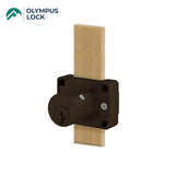 OLYMPUS LOCK - 200DW - Deadbolt Drawer Lock - N Series - Optional Cylinder Length - Long Bolt - Optional Keying - US10B (Oil Rubbed Bronze-613)