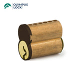 OLYMPUS LOCK - 206 - Small Format 6-Pin IC Core - Optional Keying - A Keyway - US10B (Oil Rubbed Bronze-613)