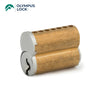 OLYMPUS LOCK - 207 - Small Format 7-Pin IC Core - Optional Keying - Optional Keyway- US26D (Satin Chrome-626)