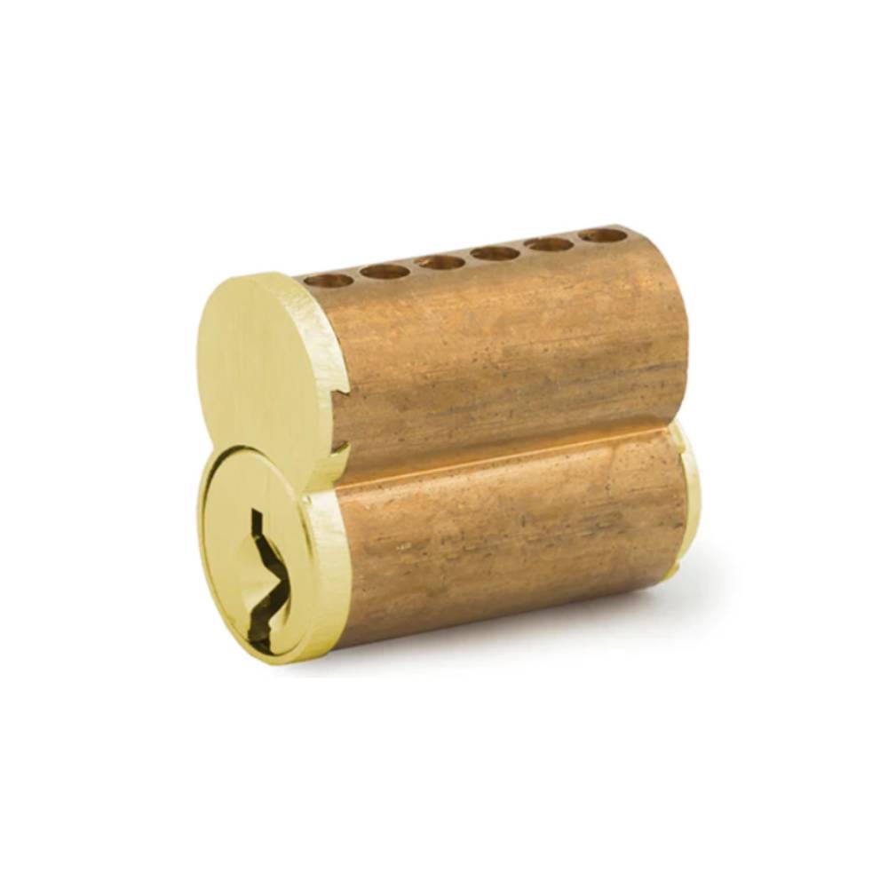 OLYMPUS LOCK - 207 - Small Format 7-Pin IC Core - Optional Keying - Optional Keyway - US4 (Satin Brass-606)