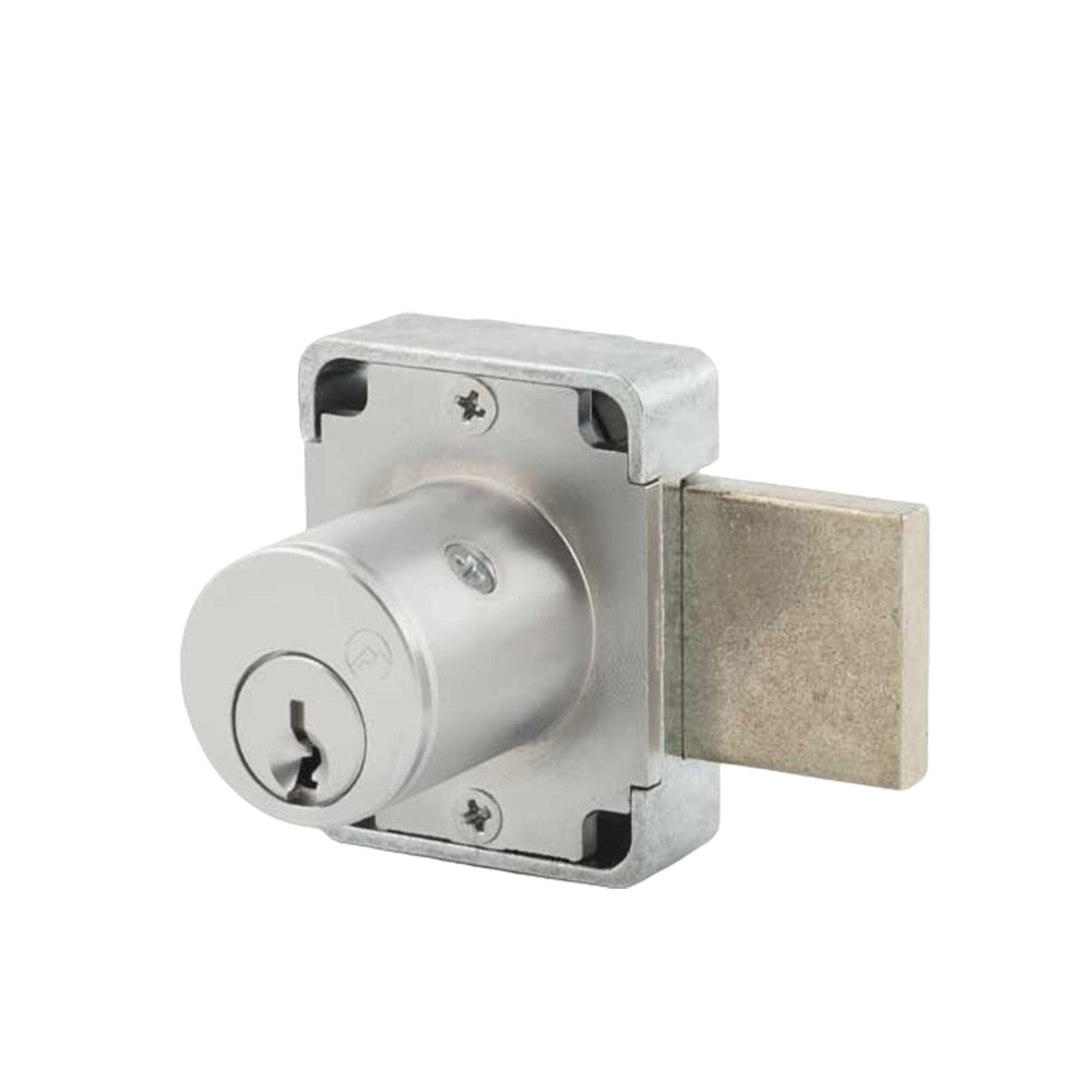 OLYMPUS LOCK - 500M - Cabinet Deadbolt Door Lock - MRI Function - R Series - CCL R1 Keyway - Optional Cylinder Length - Optional Keying - US26D (Satin Chrome-626)