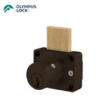 OLYMPUS LOCK - 600B - Cabinet Deadbolt Drawer Lock - Weather Resistant - R Series - CCL R1 Keyway - Optional Cylinder Length - Optional Keying - Optional Color