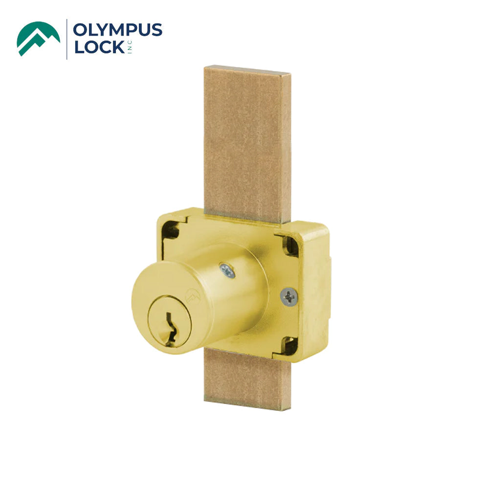 OLYMPUS LOCK - 600DW - Cabinet Deadbolt Drawer Lock - R Series - CCL R1 Keyway - Optional Cylinder Length - Long Bolt - Optional Keying - Optional Color