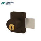 OLYMPUS LOCK - 700KL - Cabinet Deadbolt Door Lock - Key-Retaining - Schlage C Keyway - S Series - Optional Cylinder length - Optional Keying - Optional Handed - US10B (Oil Rubbed Bronze-613)