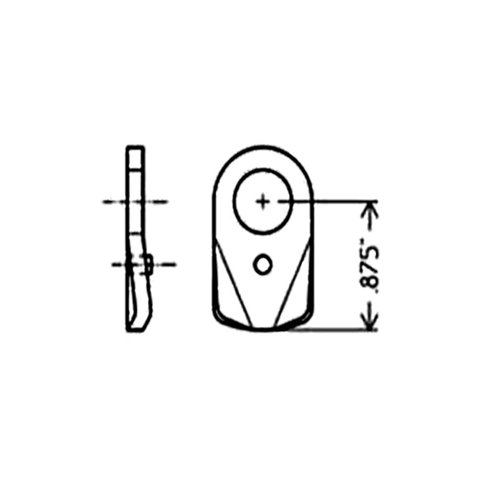 OLYMPUS LOCK - 720-3-1 - 0.875 Short Cam For Inverted Function