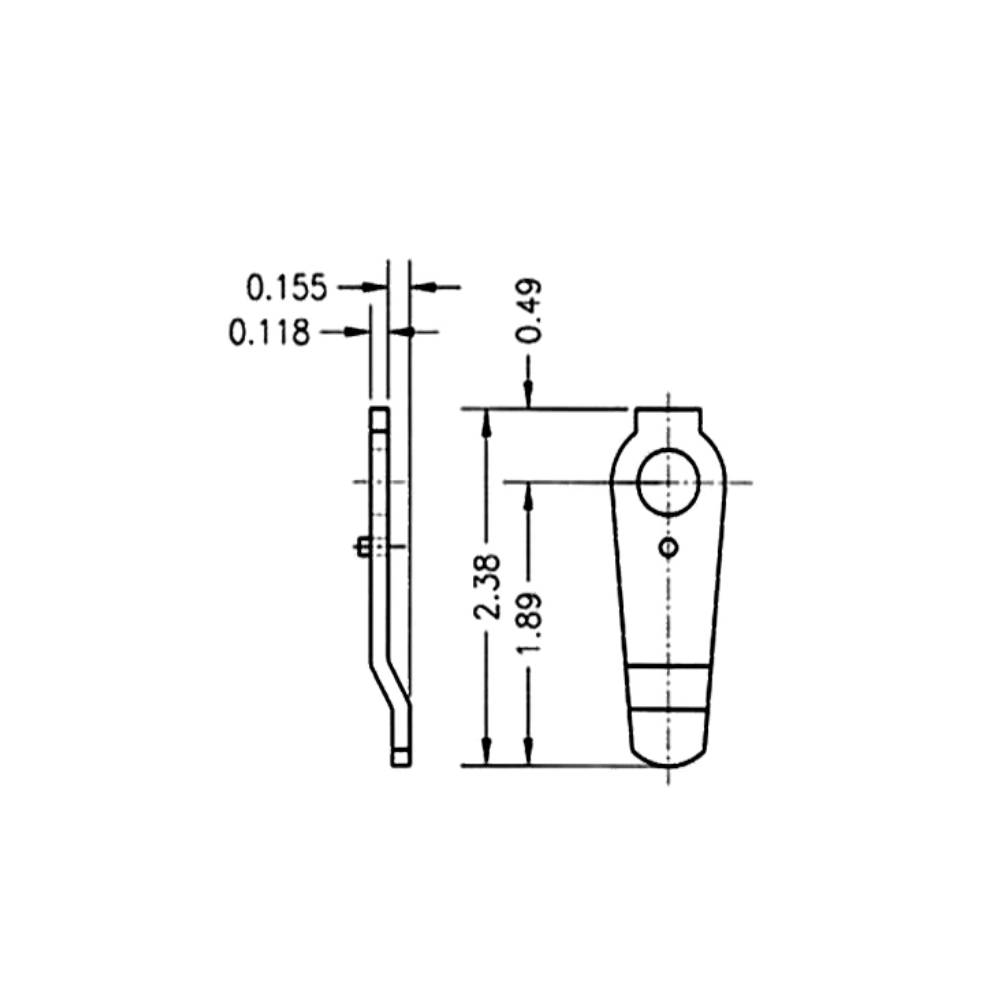 OLYMPUS LOCK - 720-3-5 - 2.38 Long Shallow Offset Cam For Inverted Function