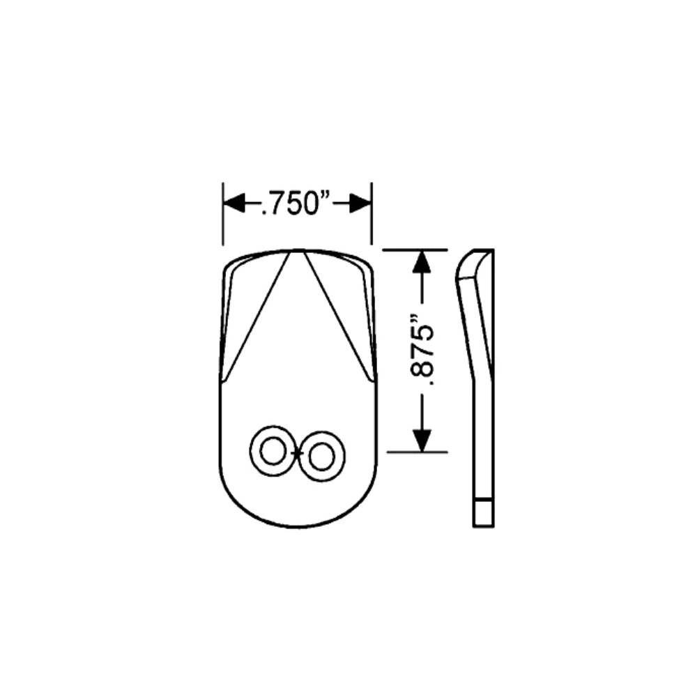 OLYMPUS LOCK - 720-3-D1 - 0.875 Short Direct Drive Cam