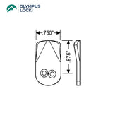 OLYMPUS LOCK - 720-3-D1 - 0.875 Short Direct Drive Cam