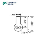 OLYMPUS LOCK - 720-3-SC1 - 0.875 Switch Direct Drive Cam