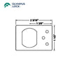 OLYMPUS LOCK - 720-PL3 - Cam Lock Stabilizer Plate