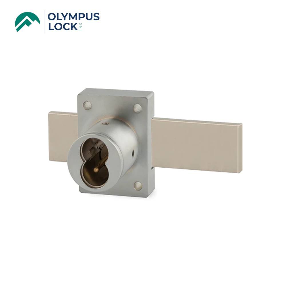 OLYMPUS LOCK - 721DR - Small Format (BEST) IC Core Deadbolt Cabinet Door Lock - Optional Cylinder Length - Long Bolt - Optional Key Retaining - Optional High Security - US26D (Satin Chrome-626)