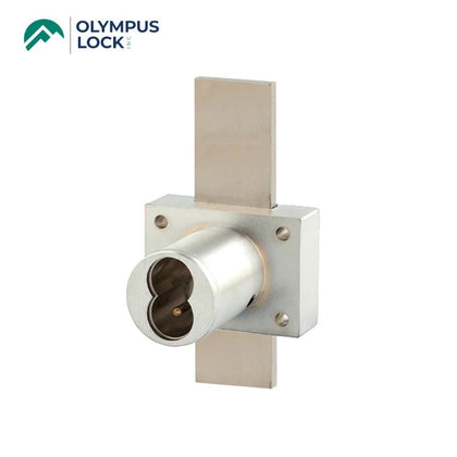 OLYMPUS LOCK - 721DW - Small Format (BEST) IC Core Deadbolt Cabinet Drawer Lock - 1-1/4 Inch Cylinder Length - Long Bolt - Optional Key Retaining - Optional High Security - Optional Color