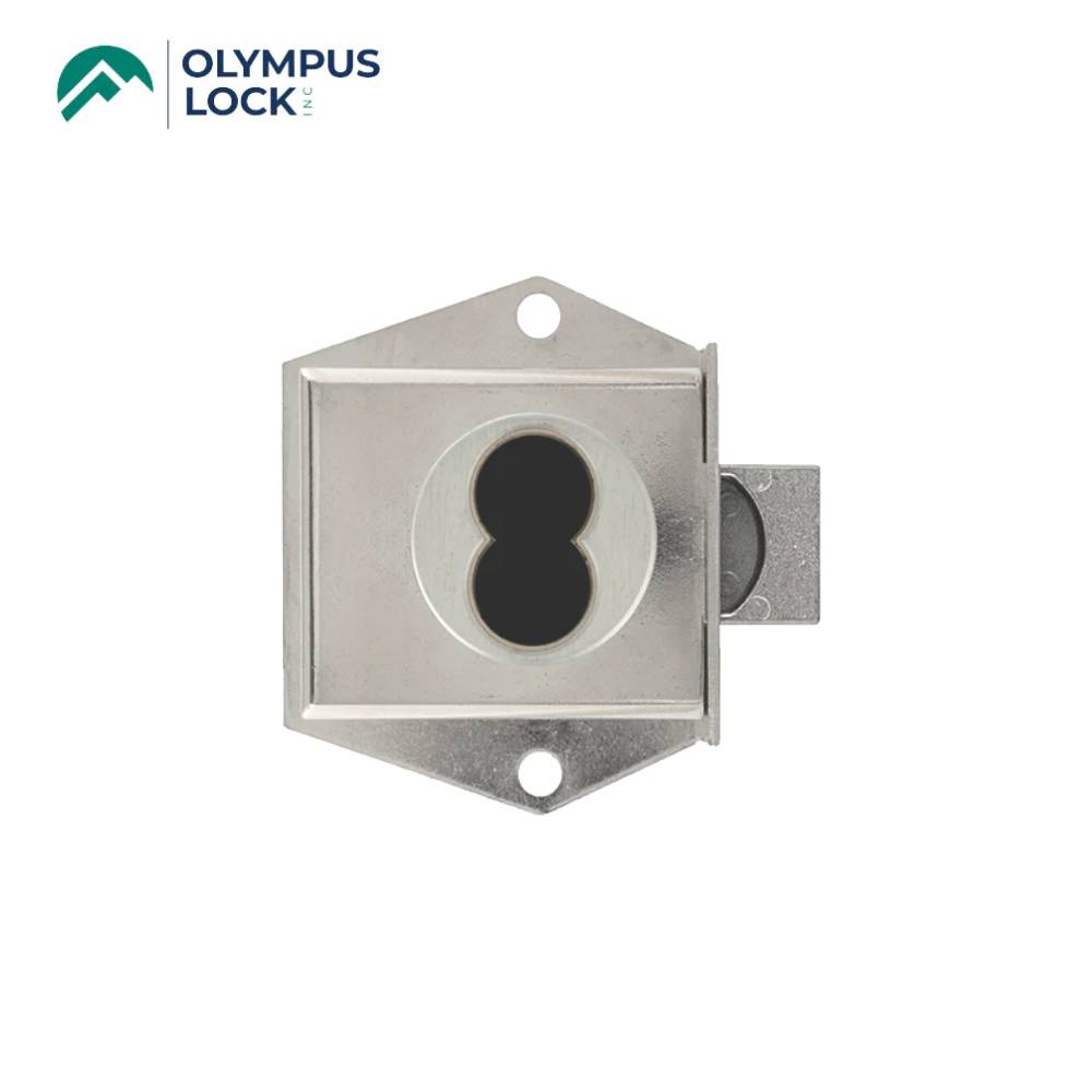 OLYMPUS LOCK - 725MD - Small Format (BEST) IC Core Mortise Deadbolt Drawer Lock - 1-1/16 Inch Cylinder Length - Optional Key Retaining - Optional Handed - US26 (Polished Chrome-625)