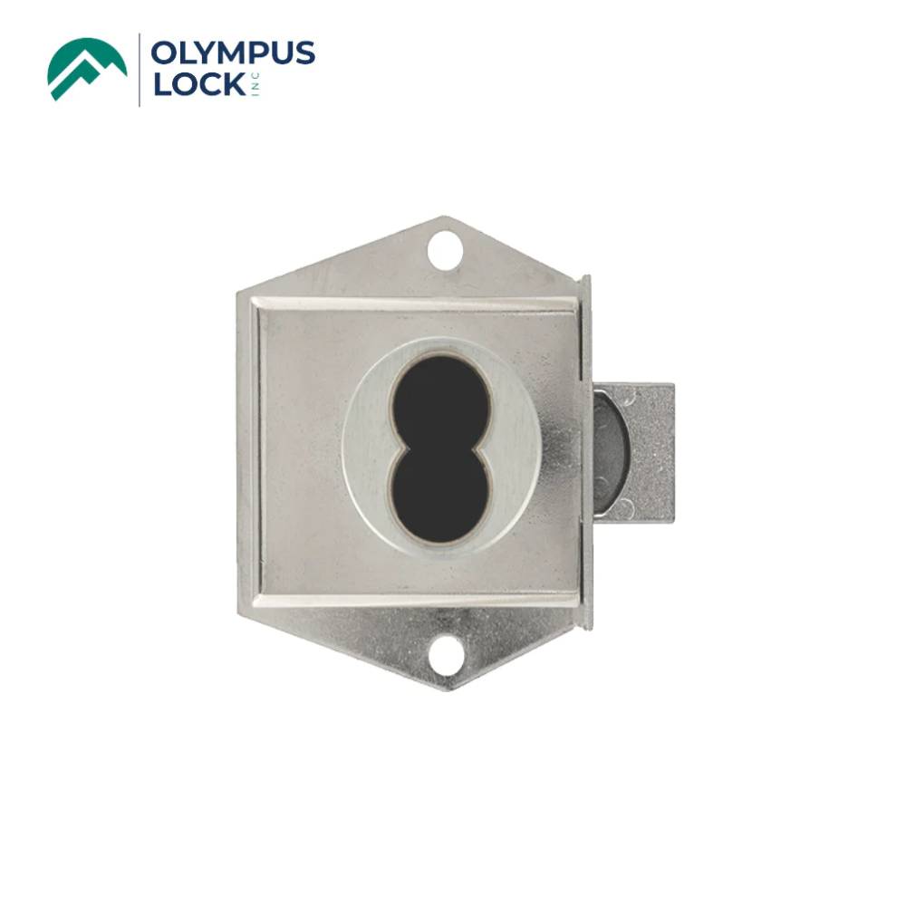 OLYMPUS LOCK - 725MD - Small Format (BEST) IC Core Mortise Deadbolt Drawer Lock - Optional Key Retaining - 1-1/16 Inch Cylinder Length - Optional Handed - US26 (Polished Chrome-625)