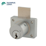 OLYMPUS LOCK - 800KI - Cabinet Deadbolt Drawer Lock - Key-Retaining - Schlage C Keyway - S Series - Optional Cylinder length - Optional Keying - Optional Handed - US26D (Satin Chrome-626)