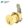 OLYMPUS LOCK - 820S - Schlage C Keyway Cam Lock - S Series - Optional Cylinder length - Optional Keying - US3 (Polished Brass-605)