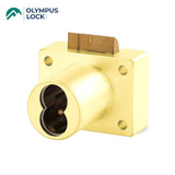 OLYMPUS LOCK - 950IC - Deadlatching Drawer Lock - SFIC - 1-1/8 Inch Cylinder Length - Optional Color