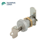 OLYMPUS LOCK - B7 - Pin Tumbler 3/4 Inch Cam Lock - 1-3/16 Inch Cylinder Length - Optional Keyway - Optional Keying - US26D (Satin Chrome-626)